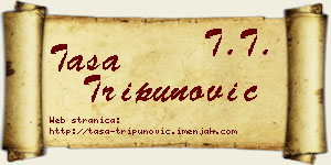 Tasa Tripunović vizit kartica